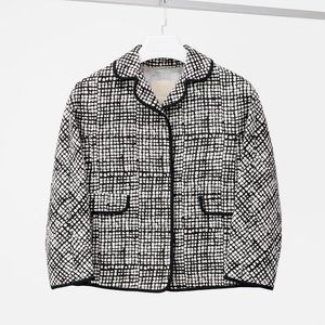 'S Max Mara NWT Crosshatch Contrast Blazer